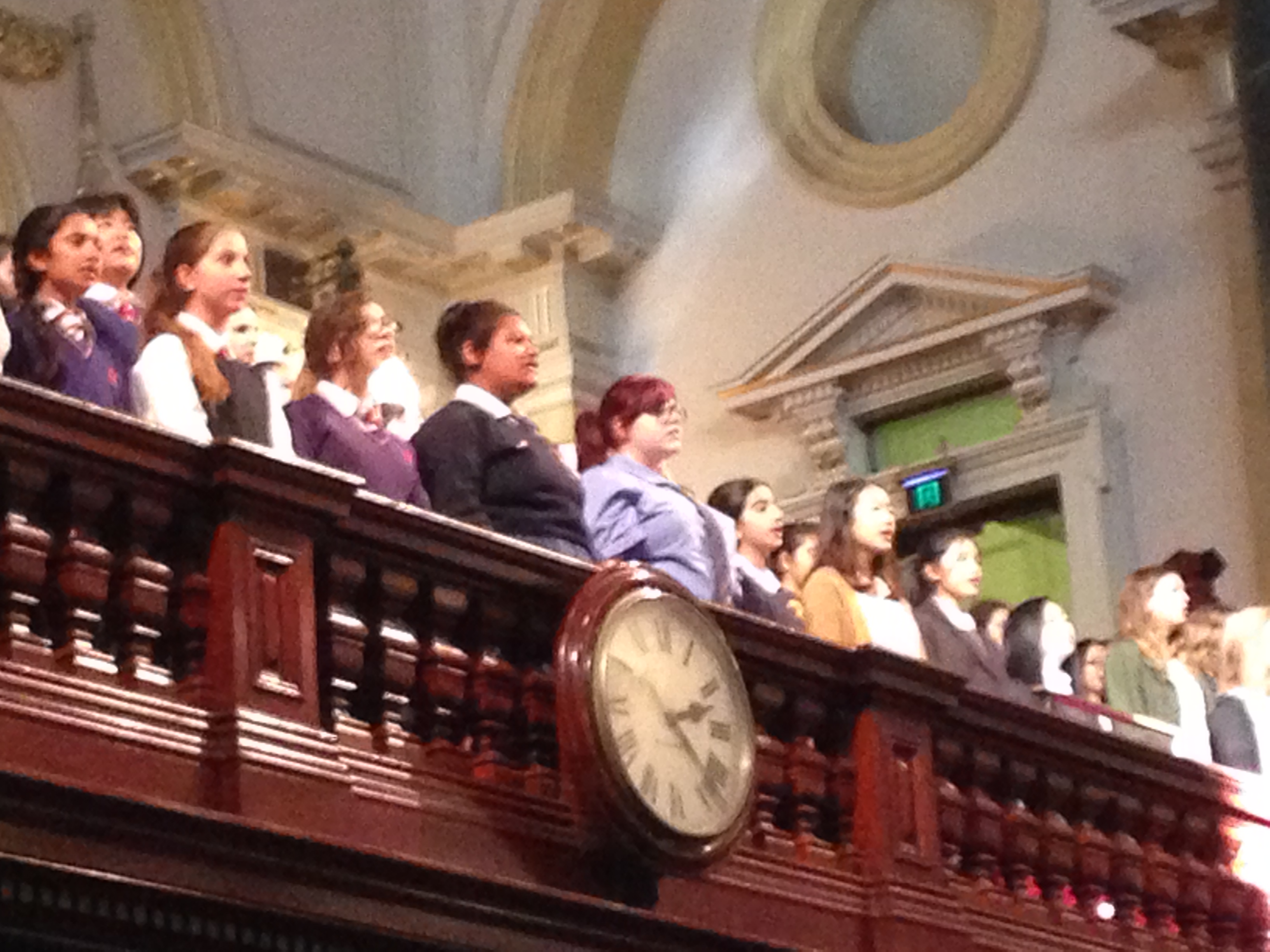 Students at the Town Hall